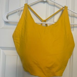 Senita Athletics Yellow Sports Bra